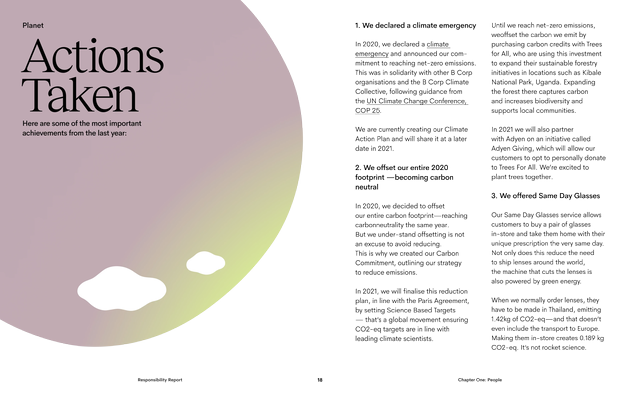 Ace & Tate Responsibility Report 2020 - Page 9