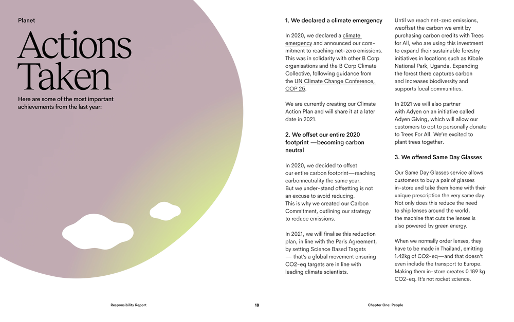 Ace & Tate Responsibility Report 2020 - Page 9