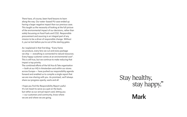 Ace & Tate Responsibility Report 2020 - Page 44