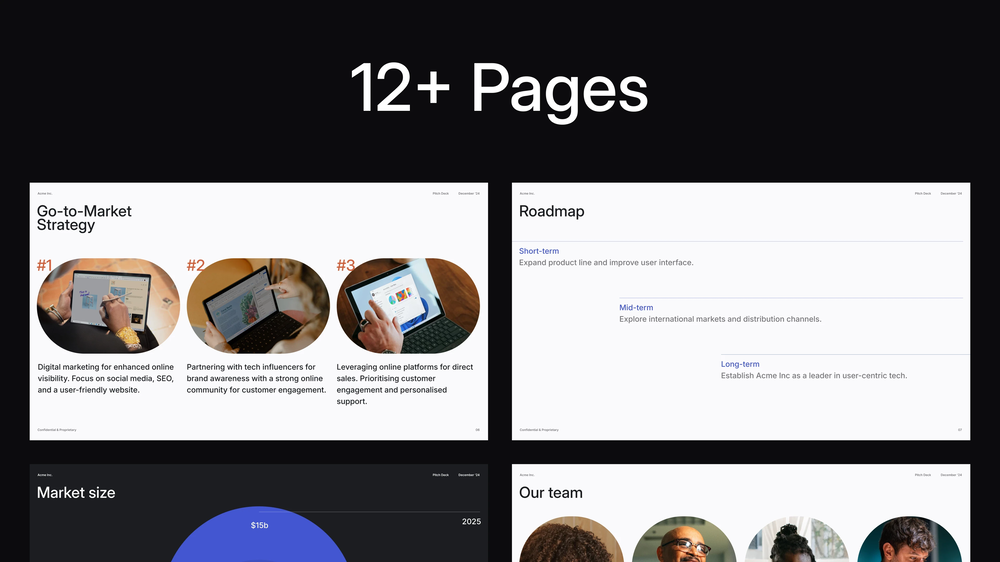 Pitch Deck Template #1 - Page 1